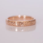 Eheringe 14 kt Rotgold graviert