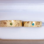 Eheringe 14 kt Gelbgold graviert Weltringe