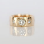 Eheringe 14 kt Gelbgold mit Diamanten