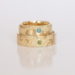 Eheringe 14 kt Gelbgold graviert Weltringe