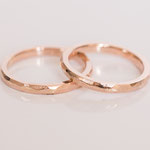 Eheringe 14 kt Rotgold angefeilt 