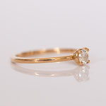 Verlobungsring 14 kt Rotgold mit Diamant