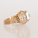 Vintage Ring Mondstein in 14 kt Gelbgold