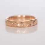 Eheringe 14 kt Rotgold graviert