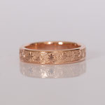 Eheringe 14 kt Rotgold graviert