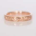 Eheringe 14 kt Rotgold graviert