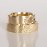 Eheringe 14 kt Gelbgold graviert Weltring