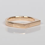 Eheringe 14 kt Rosegold mit Gravur