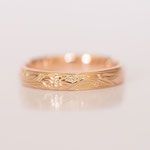 Eheringe 14 kt Rotgold graviert