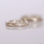 Eheringe 14 kt Weissgold angefeilt