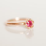 Ring 14 kt Gelbgold mit Rubin