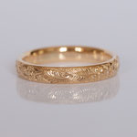 Ehering 14 kt Rosegold graviert