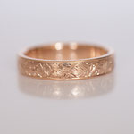 Eheringe 14 kt Rotgold graviert