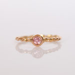 Ring 14 kt Rotgold mit Turmalin