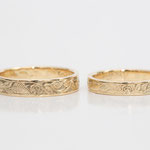 Eheringe 14 kt Gelbgold graviert