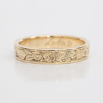 Eheringe 14 kt Gelbgold graviert