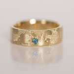 Eheringe 14 kt Gelbgold graviert mit Weltkarte