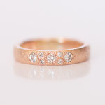 Eheringe 14 kt Rotgold mit Brillanten
