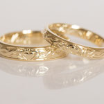 Eheringe 14 kt Gelbgold graviert