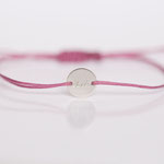 Armband mit handgefertigter Gravur Schriftzug Danke