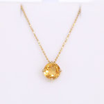 14 kt Gelbgold Anhänger Citrin