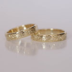 Eheringe 14 kt Gelbgold graviert