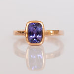 Ring 14 kt Rotgold mit Tansanit