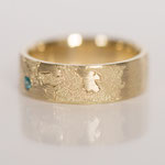 Eheringe 14 kt Gelbgold graviert Weltring