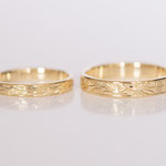 Eheringe 14 kt Gelbgold graviert