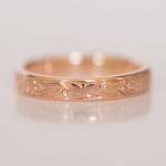 Eheringe 14 kt Rotgold graviert