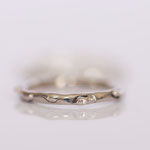 Eheringe 14 kt Weissgold mit Relief