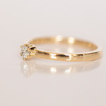 Verlobungsring 14 kt Gelbgold mit Diamant 
