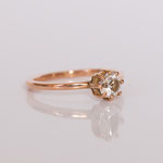 Verlobungsring 14 kt Rotgold mit Diamant