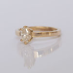 Verlobungsring 14 kt Gelbgold mit Diamant