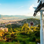 Unterwegs mit der MetroCable-Seilbahn