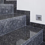 Steel grey Granittreppe Innen