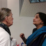 Veena Kohli (droite) présidente AIWC, Indes