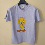T-Shirt canarino Titti  dipinta a mano - 19,90 € + spedizione 8,90€   oppure Stampa 19,90€ spedizione gratis 