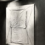 HUILE ET COLLAGE SUR TOILE 200X200 1979 Philmari ROJOUAN Artiste peintre Nantes