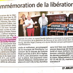 Extrait du Journal "La Manche-Libre -  édition Coutances/Notre Dame de Cenilly du 27 juillet 2019