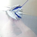 broche Nénuphar - mix aiguille niv.1 + broderie perlée