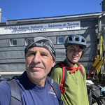 Wir sind da, auf der Theodulhütte 3317m - Gratuliere Jan!