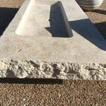 Double vasque en pierre Beige Abbaye