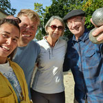 Gruppenfoto mit Jean-Marc und Francoise
