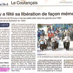 Extrait du Journal "Ouest-France -  édition Coutances/Roncey du 8 août 2019