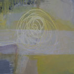 270 Rosette, Acryl auf Leinwand, Ilse Leineweber, 80 x 50 cm