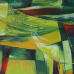  283 In Bewegung, Acryl auf Leinwand,  Karin Lesser-Köck, 100 x 70 cm