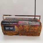 "corona recorder", acryl auf holz, antenne