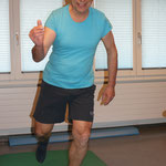 Beinachsentraining Einbeinstand li / re