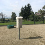 SCHURRfix post on paved surface